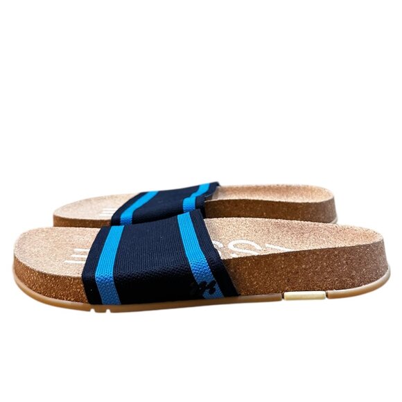 NWOT Message Mullen Blue Slide Sandals - Picture 3 of 6